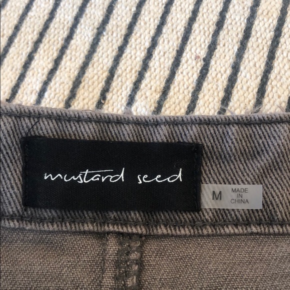 Mustard Seed Frayed Denim Skirt grayish black - Picture 5 of 7